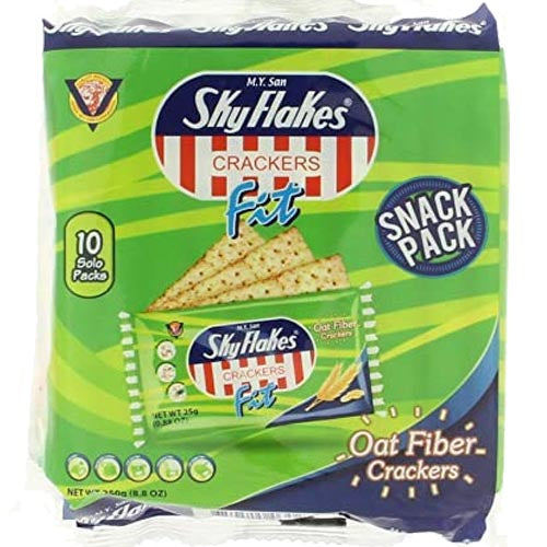 M.Y. San - Skyflakes Crackers - Fit - Oat Fiber Crackers - 10 Pack - 250 G