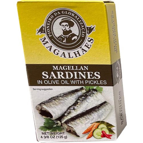 Magellan - Sardines in Olive Oil with Pickles - 125 G
