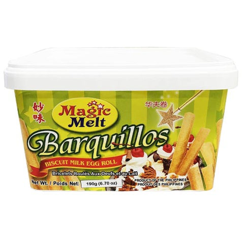 Magic Melt - Barquillos - Biscuit Milk Egg Roll - 190 G