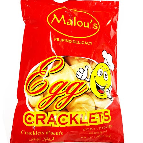 Malou's - Filipino Delicacy - Egg Cracklets - 150 G
