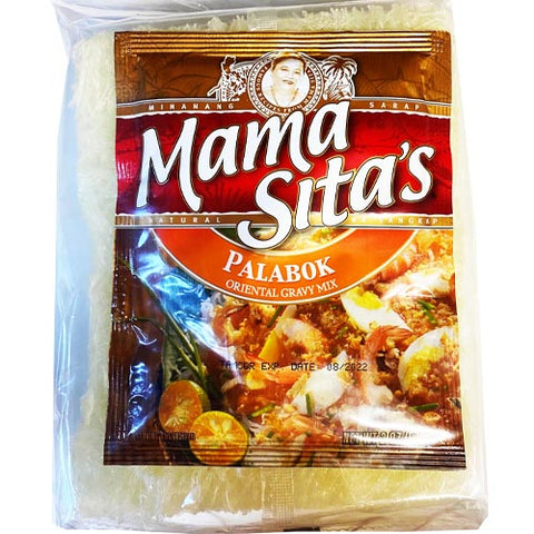 Mama Sita's - 2 in 1 - Palabok Oriental Gravy Mix with Palabok Noodles Included - 227 G