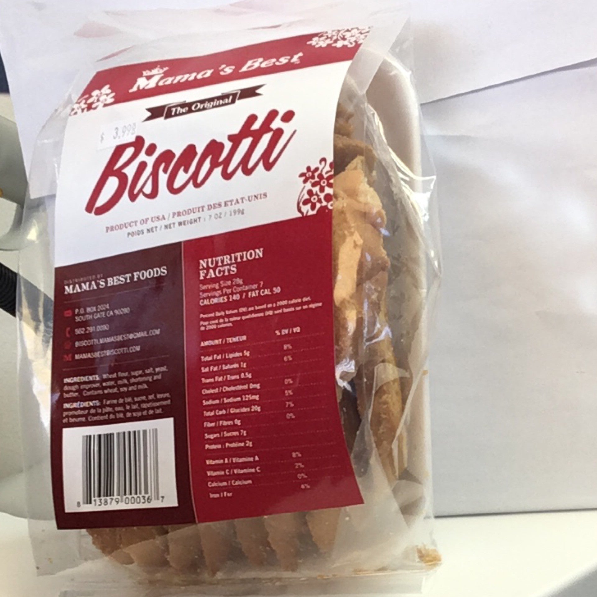 Mama's Best - The Original Biscotti - 7 OZ