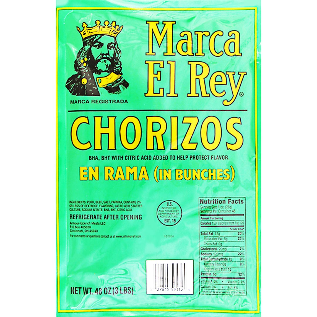 Marca El Rey - Chorizos In Bunches - 48 OZ