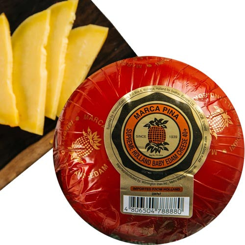Marca Pina - Edam Cheese - Baby Cheese Ball - Aged - Queso De Bola - 1.75 LBS