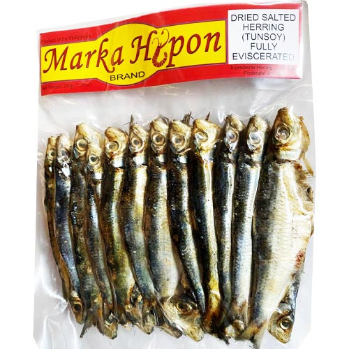 Marka Hipon - Dried Salted Herring (Tunsoy) Fully Eviscerated - 7.05 OZ
