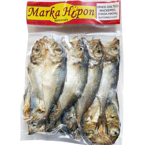 Marka Hipon - Dried Salted Mackerel (Hasa-Hasa) - Butterfly Cut - 8 OZ