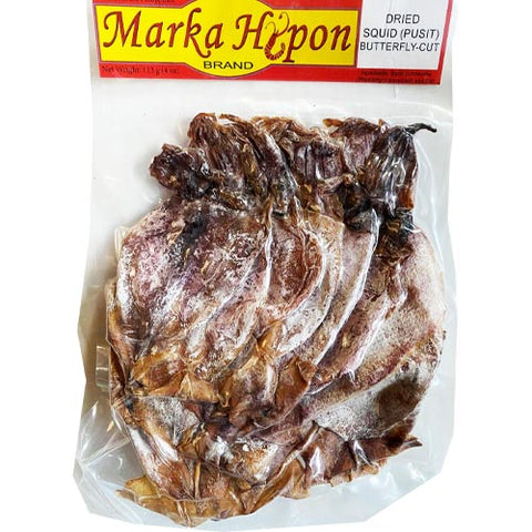 Marka Hipon - Dried Salted Squid (Pusit) Butterfly Cut - 4 OZ