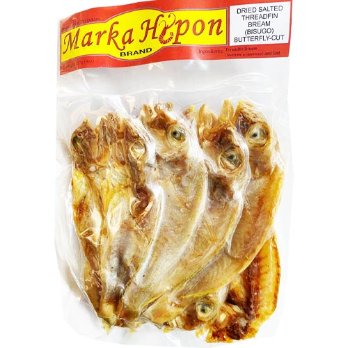 Marka Hipon - Dried Salted Threadfin Bream (Bisugo) Butterfly-Cut - 8 OZ