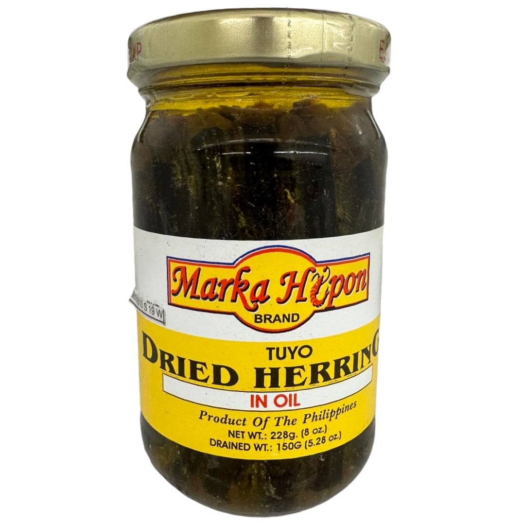 Marka Hipon Brand - Dried Herring in Oil - Tuyo - 8 OZ