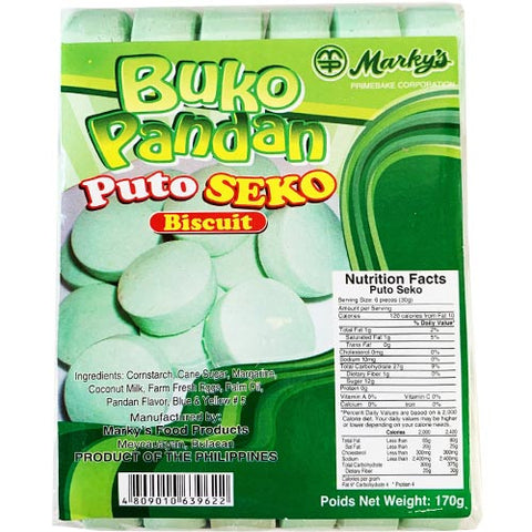 Marky's - Puto Seko Biscuit - Buko Pandan - 170 G