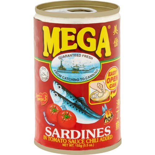 Mega Sardines in Tomato Sauce Chili Added (RED) -155 G
