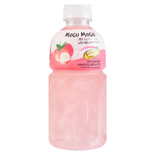 Mogu Mogu - Lychee Juice with Nata De Coco - 320 ML