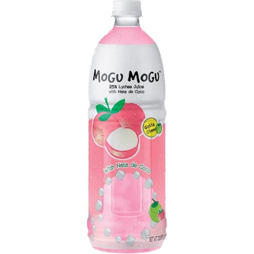Mogu Mogu - Lychee Juice with Nata De Coco - BIG - 1000 ML