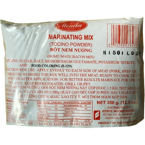 Monika Brand - Marinating Mix - Curring/Tocino Powder  - 12.3 OZ