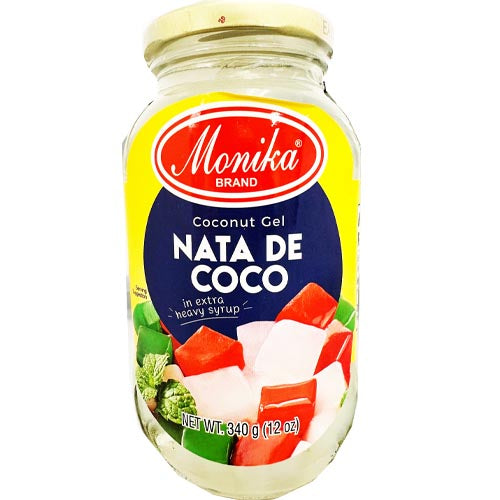 Monika Brand - WHITE Coconut Gel - Nata De Coco in Extra Heavy Syrup - 12 OZ
