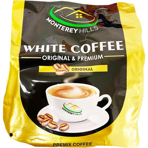 Monterey Hills - White Coffee - Original and Premium - Original - 15 Sachets - 40 G