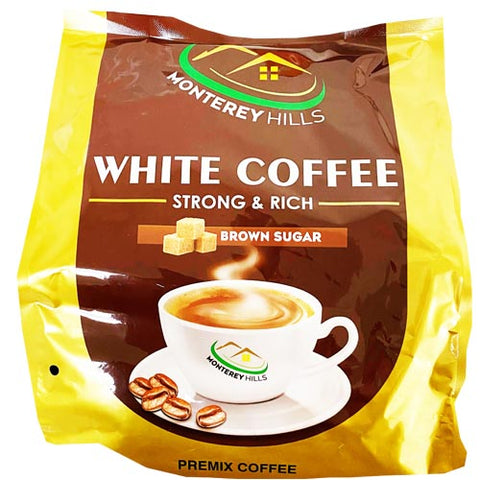Monterey Hills - White Coffee - Strong and Rich - Brown Sugar - 15 Sachet - 35 G