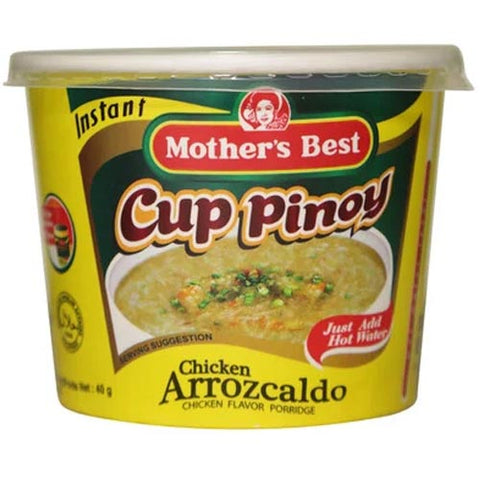 Mother's Best - Cup Pinoy Instant Chicken Arrozcaldo - Chicken Flavor Porridge - 40g