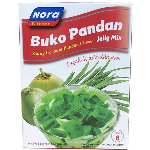 Nora - Buko Pandan Jelly Mix - Young Coconut Pandan Flavor - 5.9 OZ