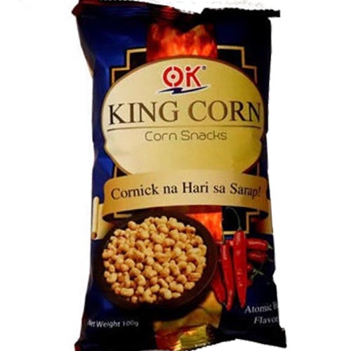 OK - King Corn - Corn Snacks - Atomic Hot - 100 G