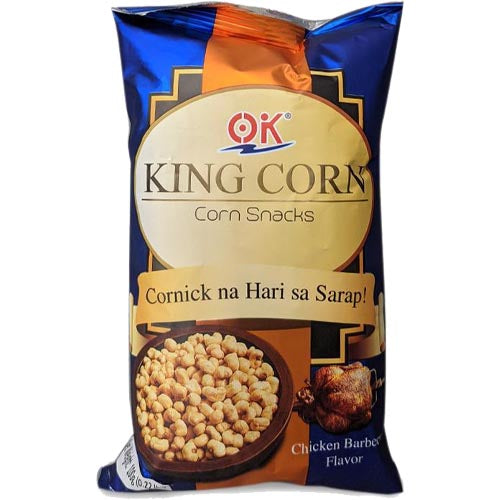OK - King Corn - Corn Snacks - Chicken Barbecue Flavor - 100 G