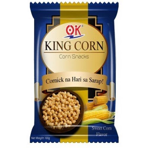 OK - King Corn - Corn Snacks - Sweet Corn Flavor - 100 G