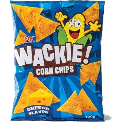 OK - Wackie Corn Chips - Cheese Flavor - 100 G