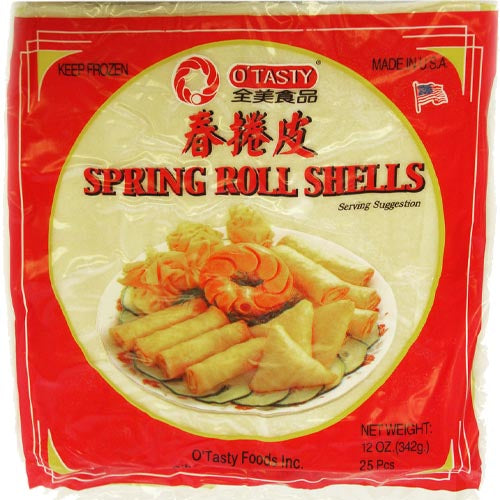 O' Tasty - Spring Roll Shells - 25 Pieces - 12 OZ