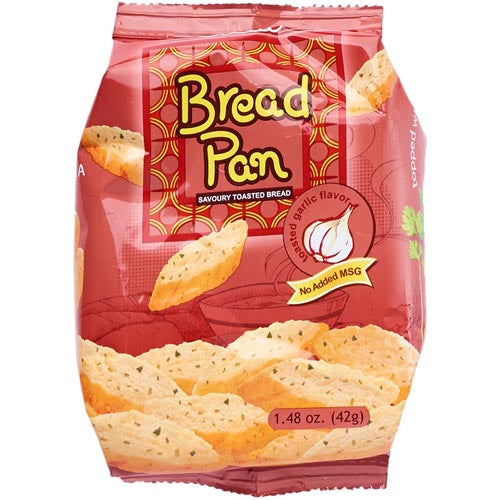 Oishi - Bread Pan Savoury Toasted Bread - Garlic Flavor - 42 G