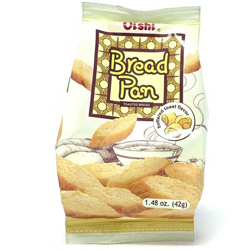 Oishi - Bread Pan Toasted Bread - Buttered Toast Flavor - 42 G