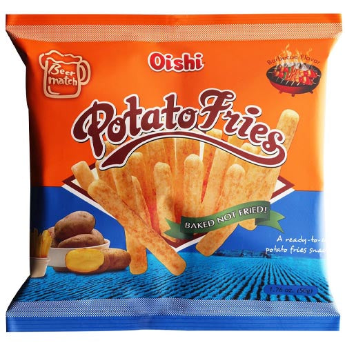 Oishi - Potato Fries - Barbecue Flavor - 50 G