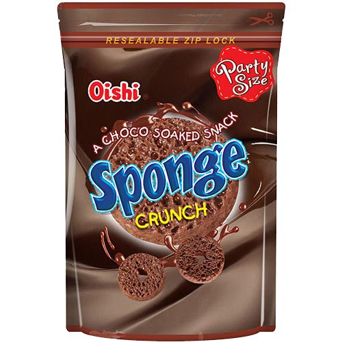 Oishi - Sponge Crunch - A Choco Soaked Snack- 120 G