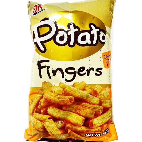 Ok - Potato Fingers - Cheddar Cheese Snacks - 100 G
