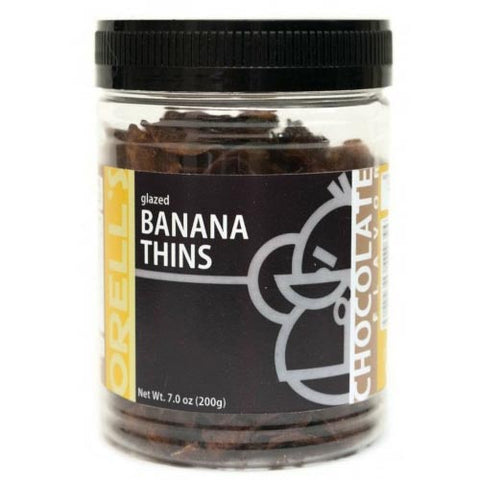 Orell's - Glazed Banana Thins Chocolate - 7 OZ