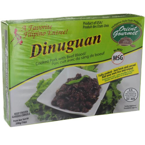 Orient Gourmet - Dinuguan - Cooked Pork with Beef Blood - Fully Cooked - Just Heat and Serve - 14 OZ