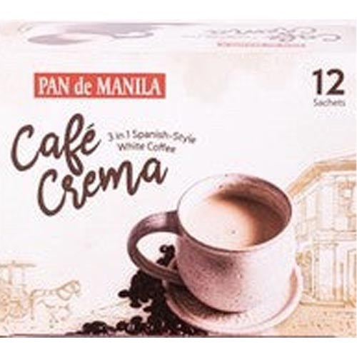 Pan de Manila - Cafe Crema - 3 in 1 Spanish Style White Coffee (12 Sachets) - 30 G