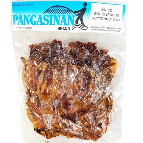 Pangasinan - Dried Squid (Pusit) - Butterfly Cut - 4 OZ