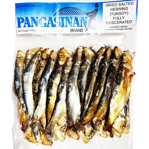 Pangasinan Brand - Dried Salted Herring (Tunsoy) Fully Eviscerated - 200 G