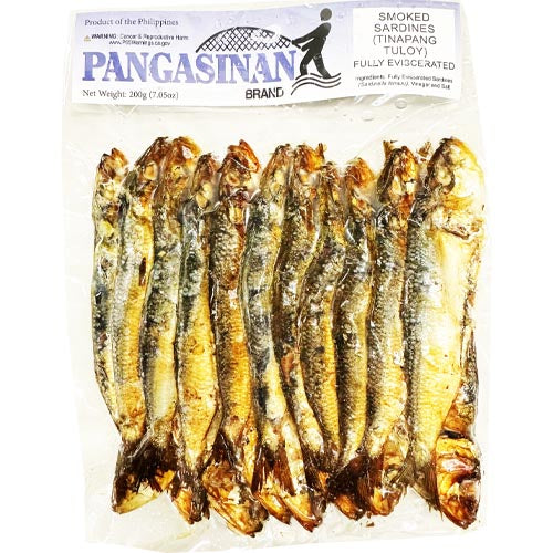 Pangasinan Brand - Smoked Sardines (Tinapang Tuloy) - Fully Eviscerated - 200 G
