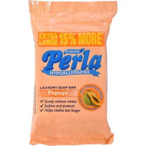 Perla - Hypoallergenic - Laundry Soap Bar - Papaya - 110 G