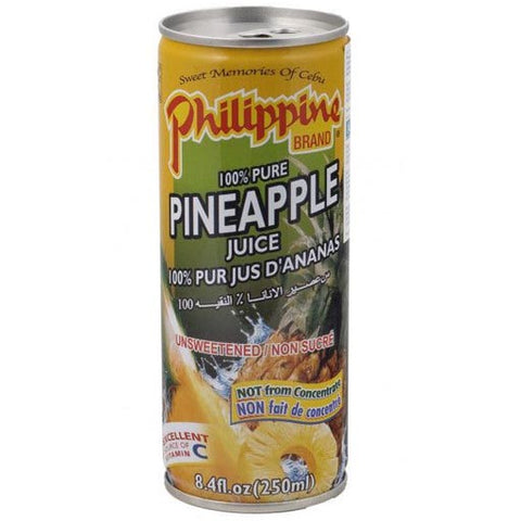 Philippine Brand - 100% Pure Pineapple Juice - 250 ML