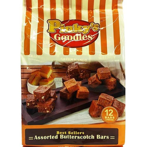 Pinky's Goodies - Best Sellers - Assorted Butterscotch Bars - 12 Pieces - 7.60 OZ