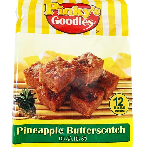 Pinky's Goodies -Pineapple Butterscotch Bars - 12 Pieces - 7.60 OZ