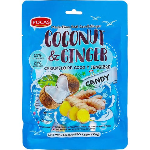 Poca's - Coconut and Ginger Candy - 100 G