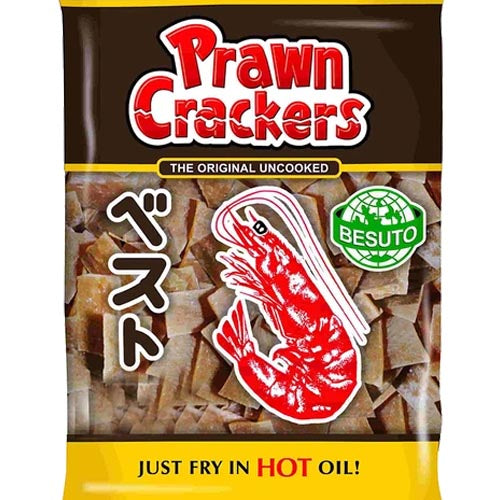Besuto - Prawn Crackers Flavored Chips - The Original - Uncooked - Besuto - Just Fry in Hot Oil - 250 G
