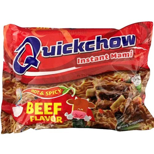 Quick Chow - Instant Mami - Hot & Spicy - Beef Flavor - 55 G