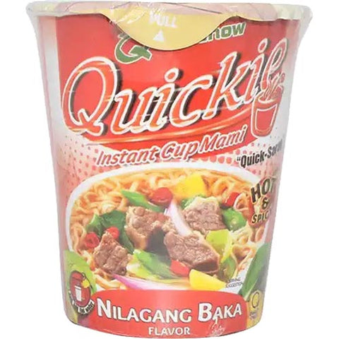 Quick Chow - Quickie - Instant Cup Mami - Nilagang Baka Flavor - Hot and Spicy - 50 G