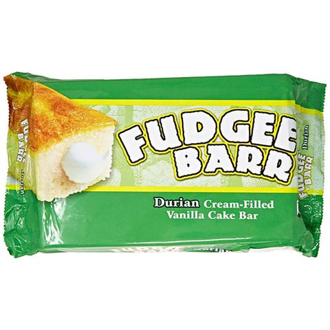 Rebisco - Fudgee Barr Durian Cream Filled Vanilla Cake Bar - 10 Pack - 42g