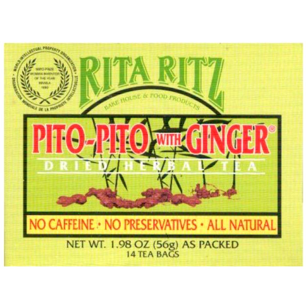 Rita Ritz - Pito Pito with Ginger - Dried Herbal Tea - 14 Tea Bags - 5 –  Sukli - Filipino Grocery Online USA