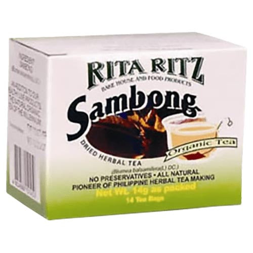Rita Ritz - Sambong - Organic Tea - Dried Herbal Tea - 14 Tea Bags - 14 G